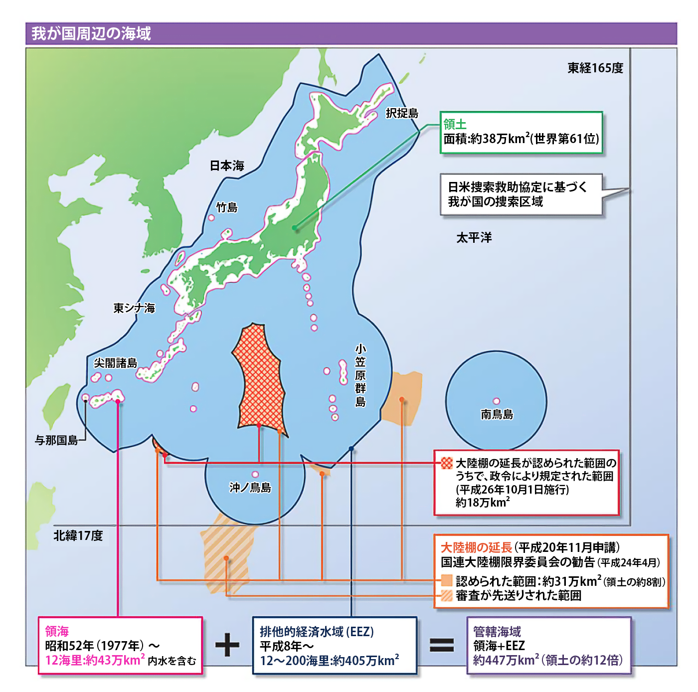 日本のEEZ　平成二十八年版